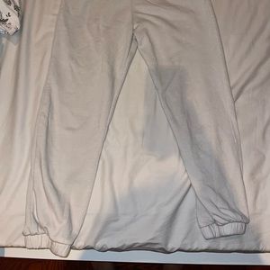 ZARA cream sweatpants